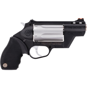 Taurus Judge Public Defender 45 Colt (Long Colt) and 410 Bore Revolver 2.5" Black Barrel 5 Round Black Grip Stainless Cylinder