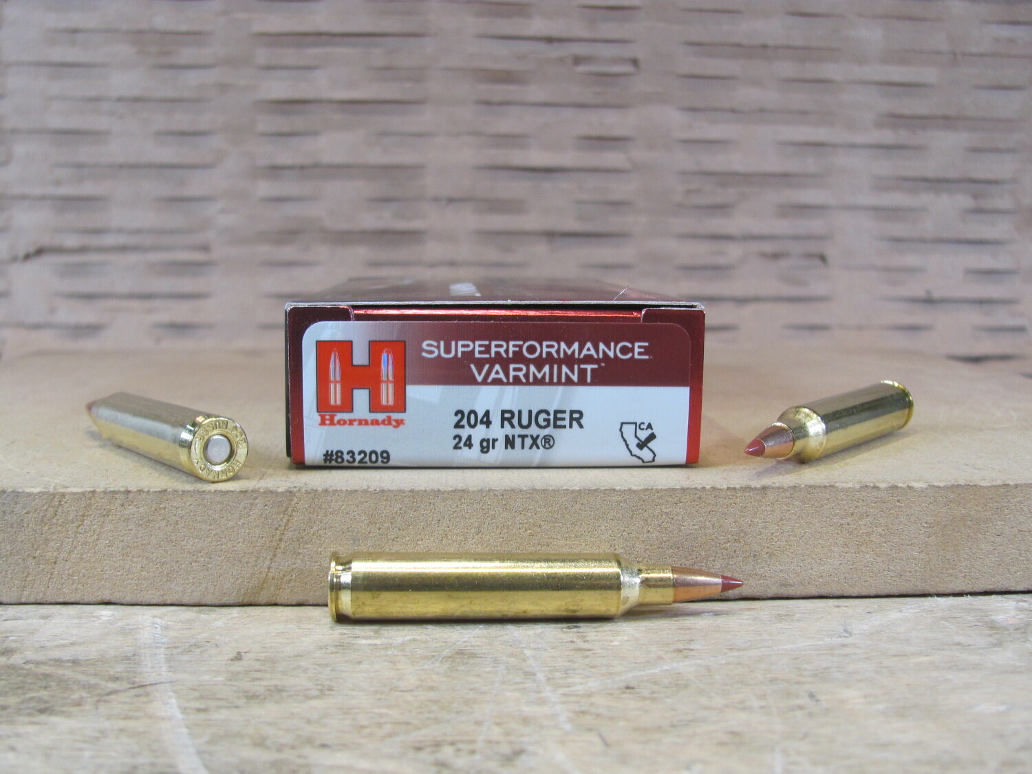 20 Round Box – 204 Ruger 24 Grain NTX Hornady Superformance Varmint Ammo – 83209