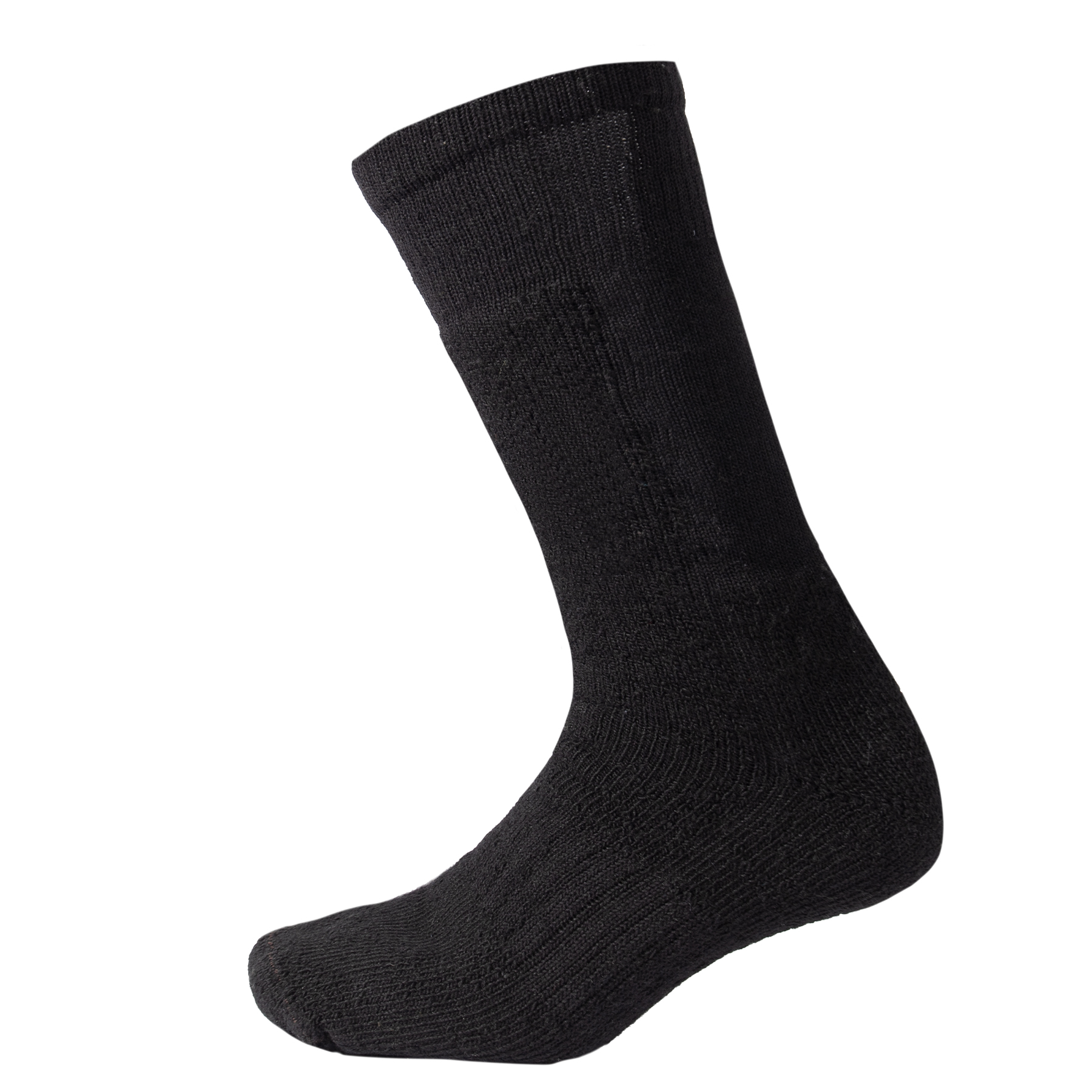 Rothco Wool Blend Mid-Calf Winter Socks - Black, Large