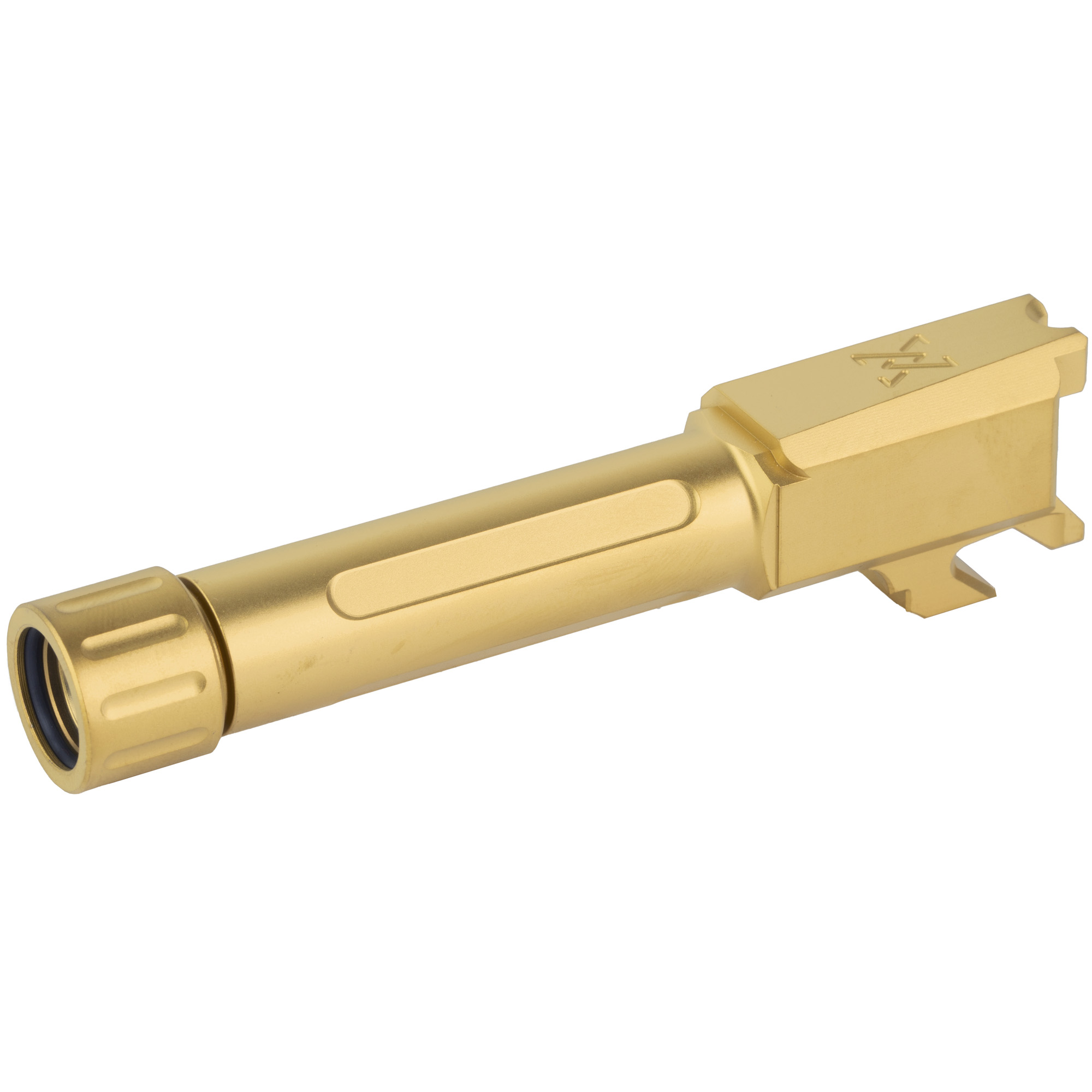 True Precision Barrel, 9mm, Gold Titanium Nitride, Threaded, fits Springfield Armory Hellcat