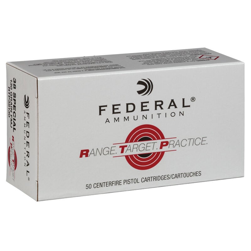 Federal Range-Target-Practice 38 Special 130gr FMJ 50rds - RTP38130