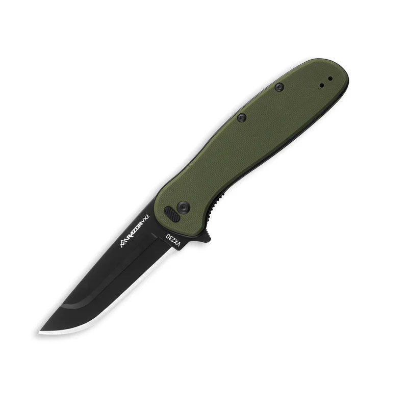OUTDOOR EDGE RAZOR VX2 | GREEN DROP POINT KNIFE - VX230C-C