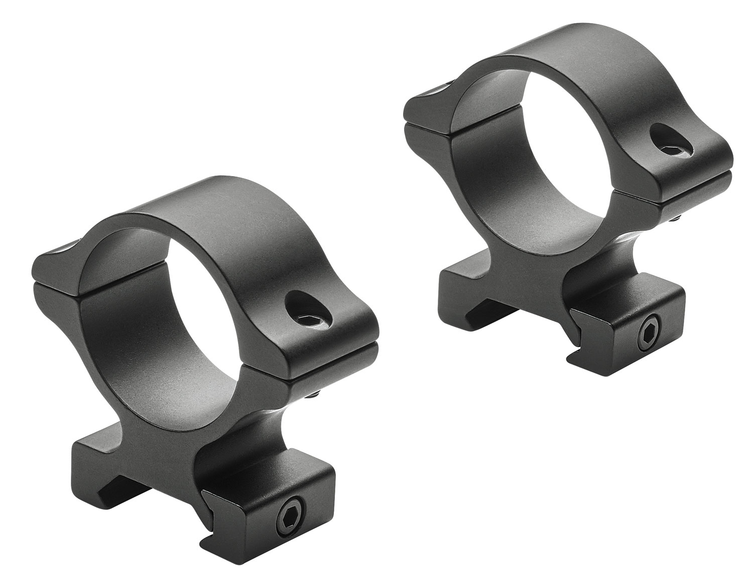 Leupold Rifleman 30mm High Aircraft Grade Aluminum 2-Piece Detachable Scope Ring, Matte Black - 171479