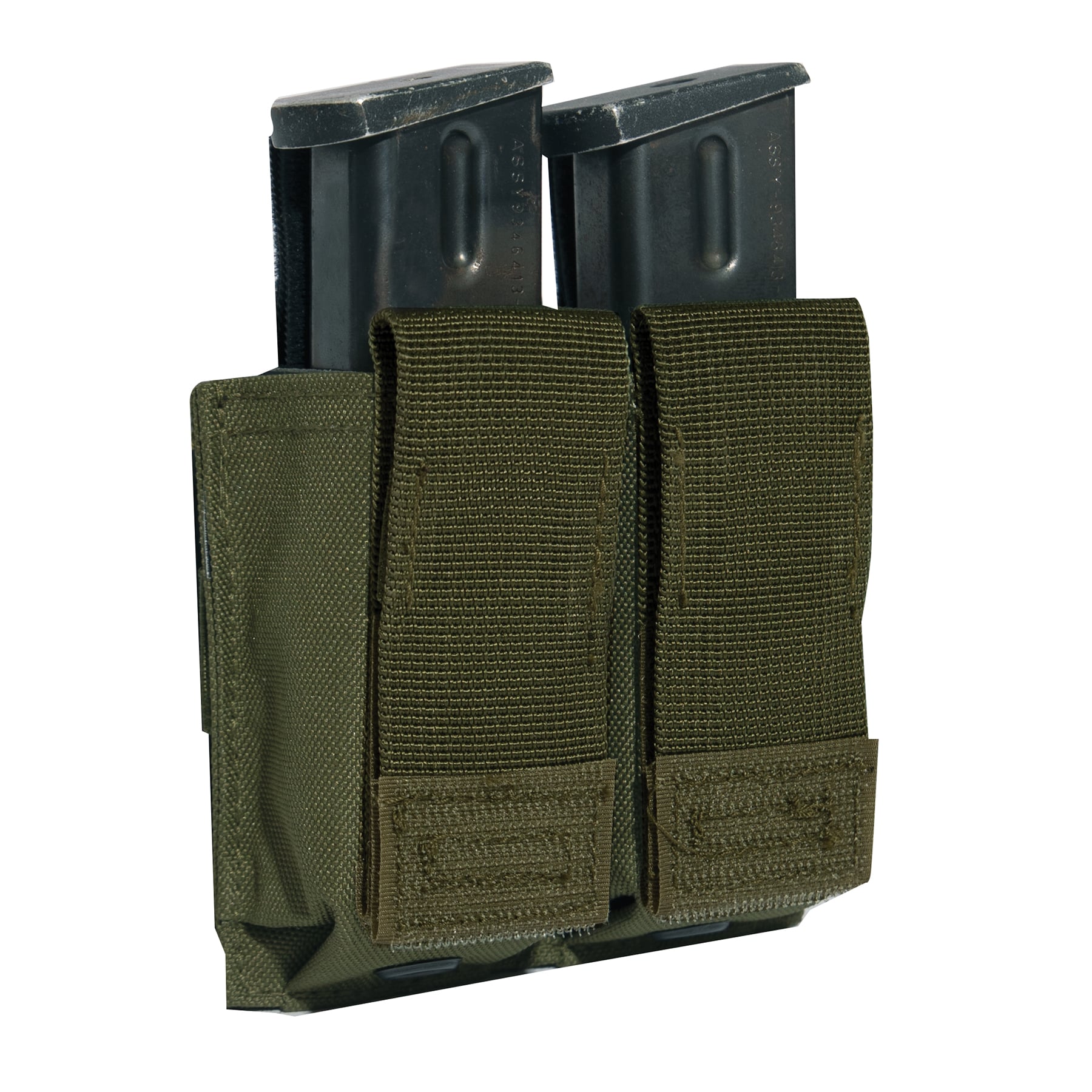 Rothco Molle Double Pistol Mag Pouch With Insert - Olive Drab