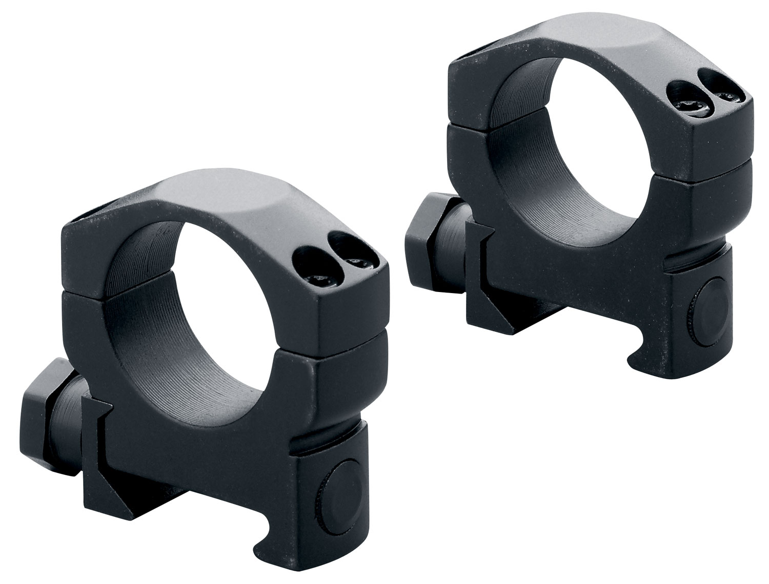 Leupold Mark 4 35mm High Aluminum Ring Mounts, Matte Black - 120180