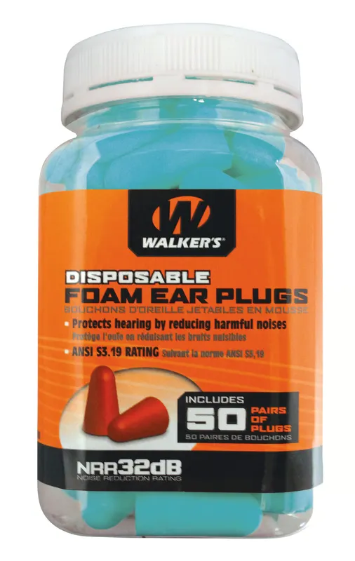 WALKERS GAME EAR Foam Ear Plugs
