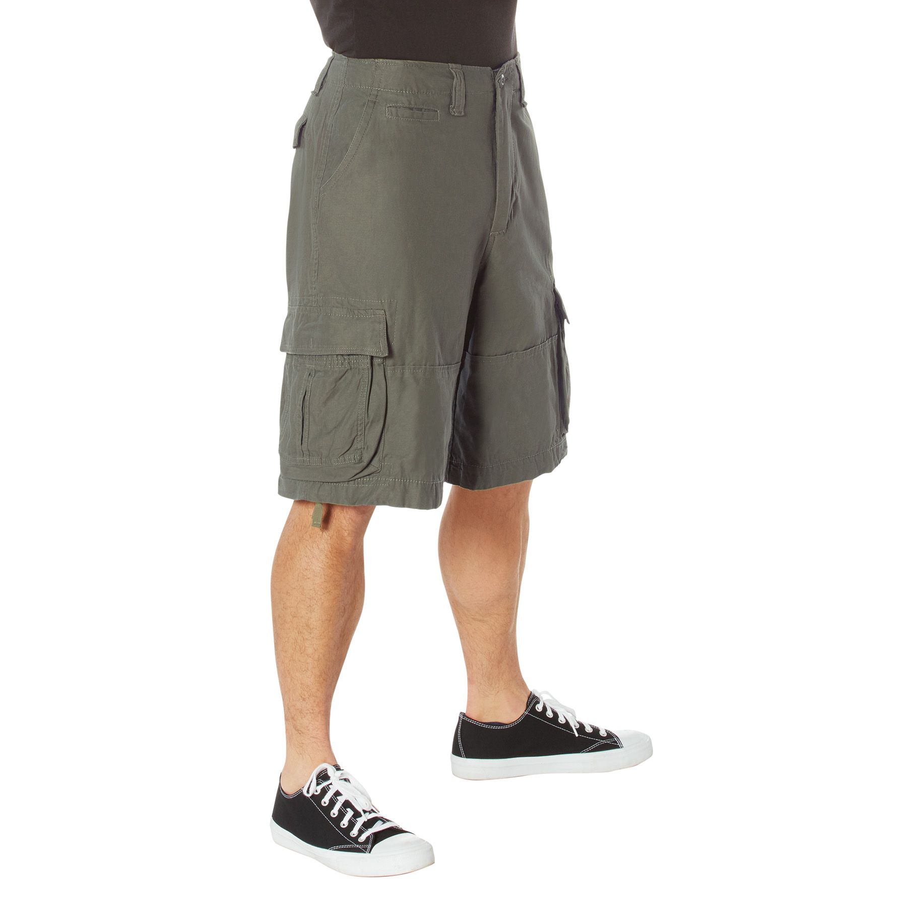 Rothco Vintage Utility Cargo Shorts - Olive Drab, X-Large