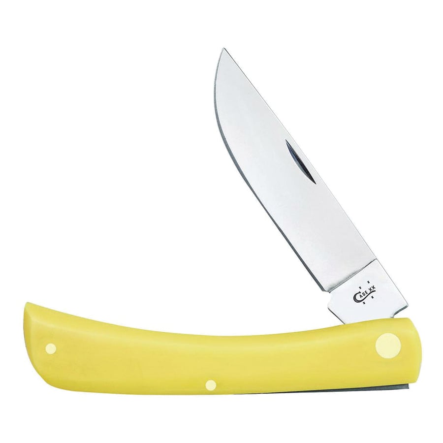 Case Sod Buster Folding Knife Skinner, Yellow