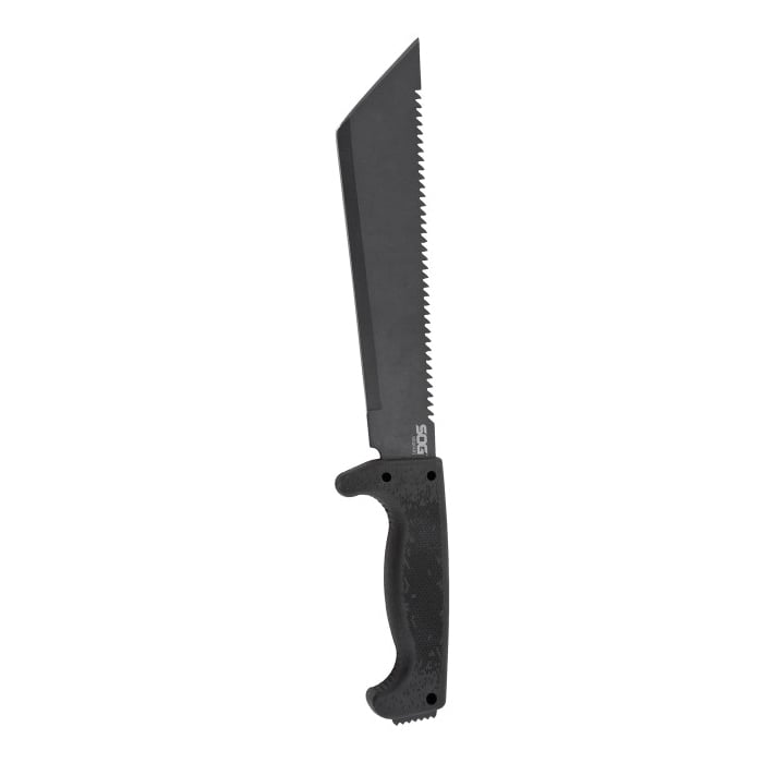 SOG Knives SOGfari Machete Knife Tanto, Black - SOGMC04-N