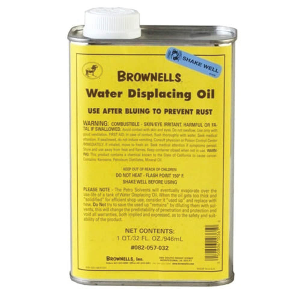 Brownells After-Bluing Rust Preventative Water Displacing Oil, 1 qt Metal Can
