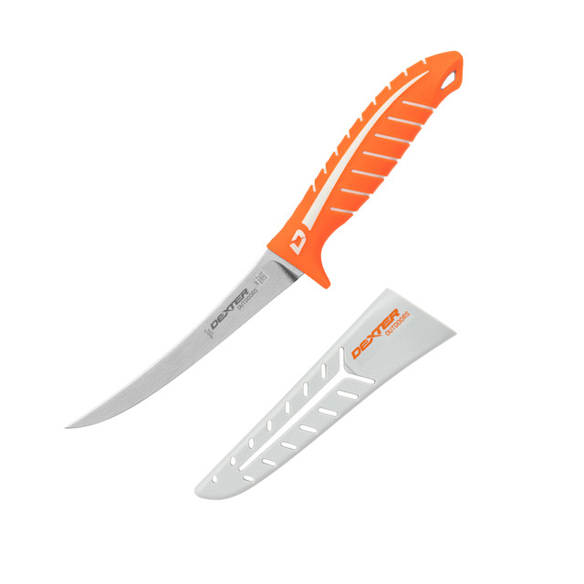 Dexter Dextreme Medium Flex 6" Fillet Knife, Orange - DX6F