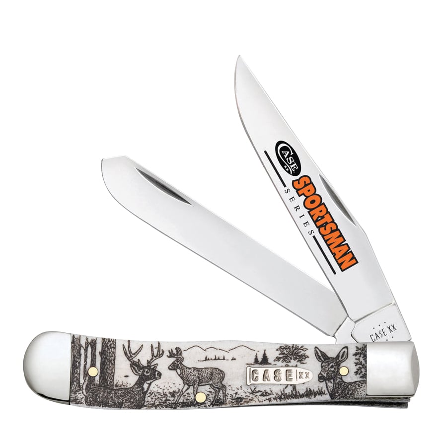 Case Trapper/Sportsman Series Deer Folding Knife Clip Point/Spey
