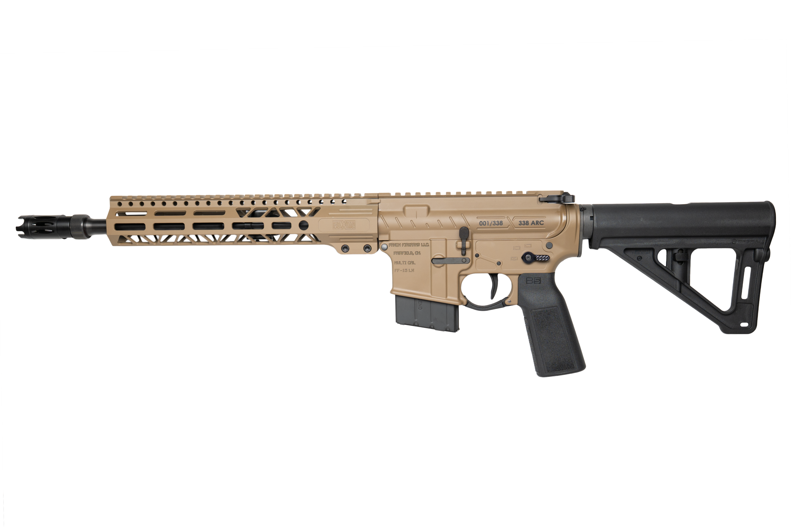 FAXON FIREARMS CNC 338ARC Pistol 12.5" FDE