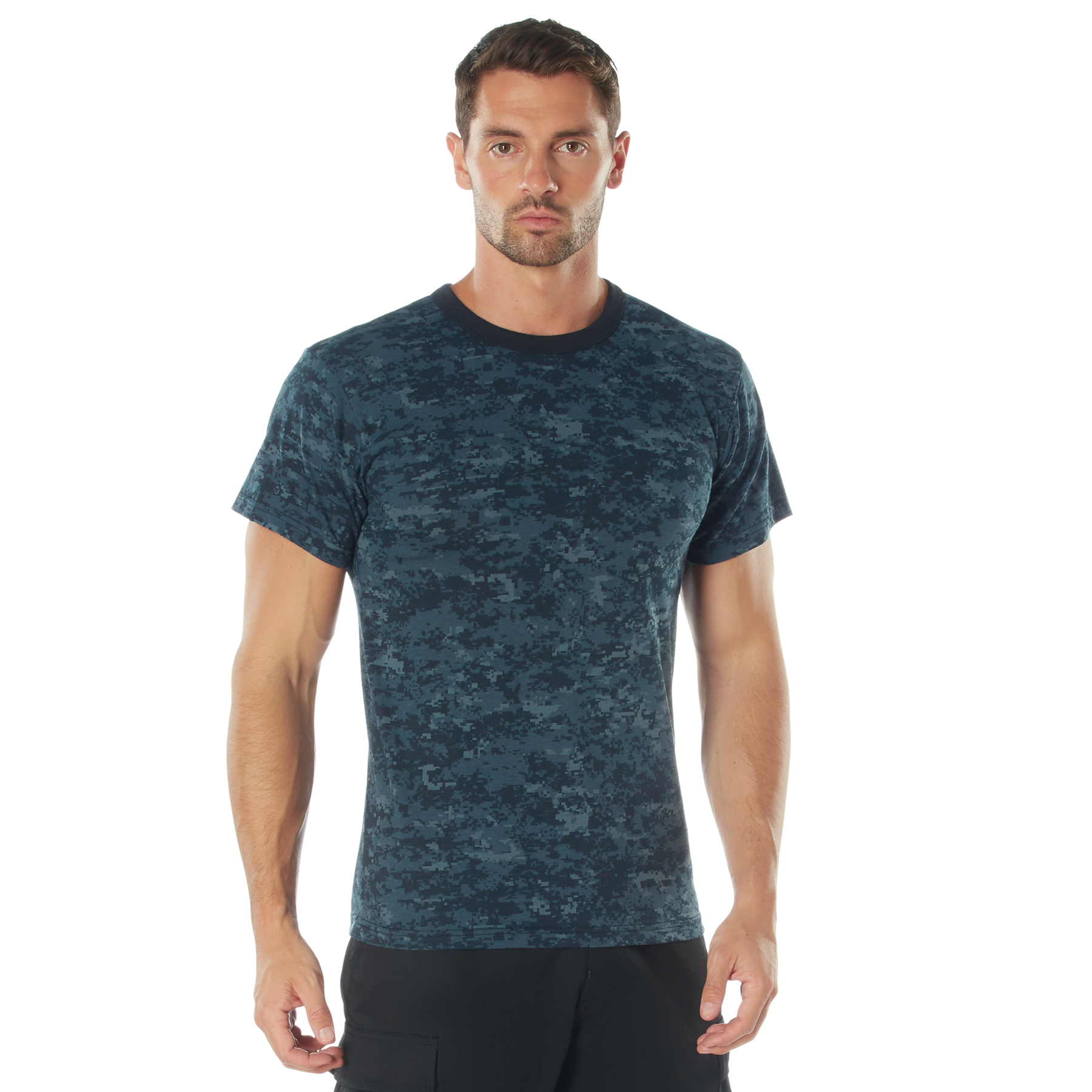 Rothco Digital Camo T-Shirt - Midnight Digital Camo, Large