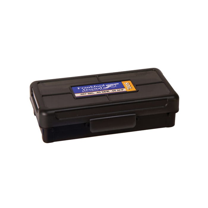 Frankford Arsenal 512 .22 BR Remington/.22 PPC Hinge-Top Ammo Box, 50rds Black