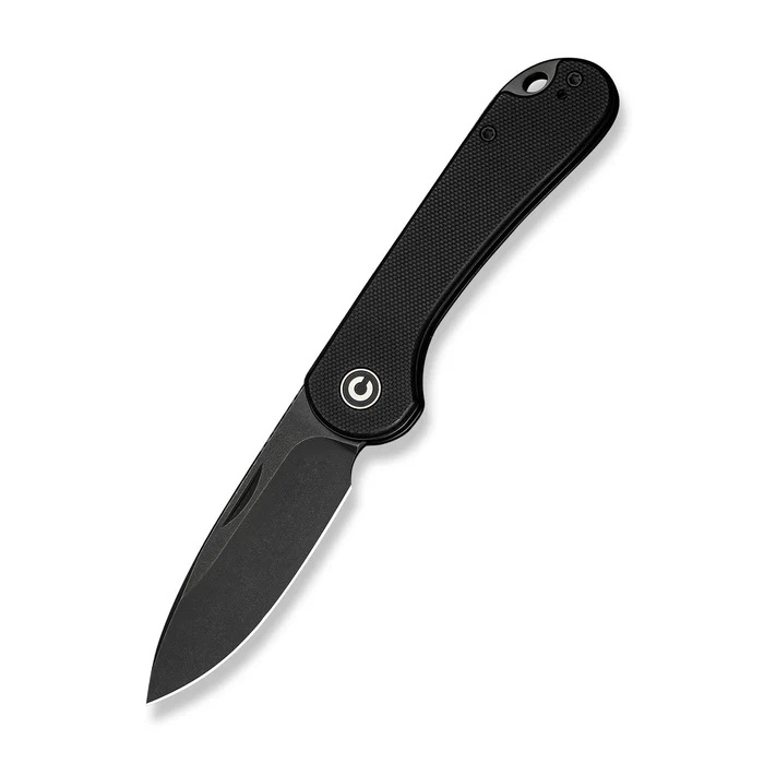 CIVIVI Elementum Drop Point Slip Joint Knife, Black - C18062AJ-1