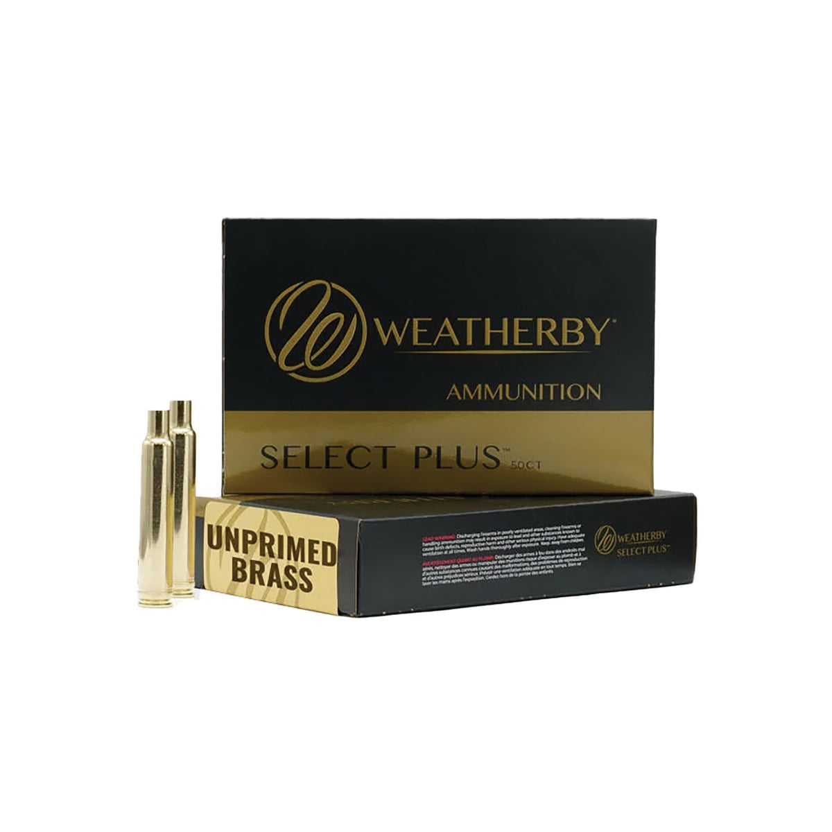 Weatherby Select Plus 6.5-300 Weatherby Magnum Unprimed Rifle Brass, 50rds