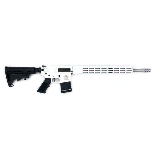 Great Lakes AR-15 .450 Bushmaster Rifle 18" White/SS