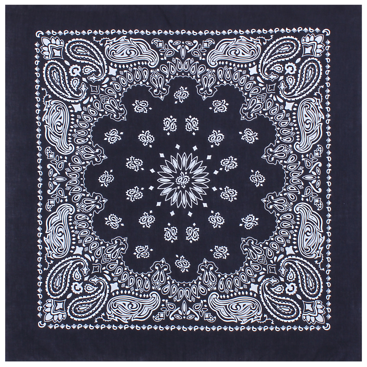 Rothco Trainmen Paisley Bandana Extra-Large - 27 X 27, Navy Blue
