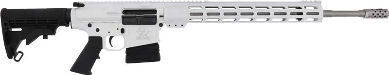 GLFA AR10 RIFLE 6.5CM 20″ S/S – BBL 10-SHOT WHITE - FREE SHIPPING