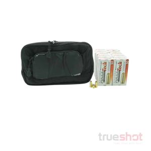 BUNDLE DEAL: Black Vertx Socp Tactical Fanny Pack and 500 Rounds of Ammo - Maxxtech 9mm 115 Grain