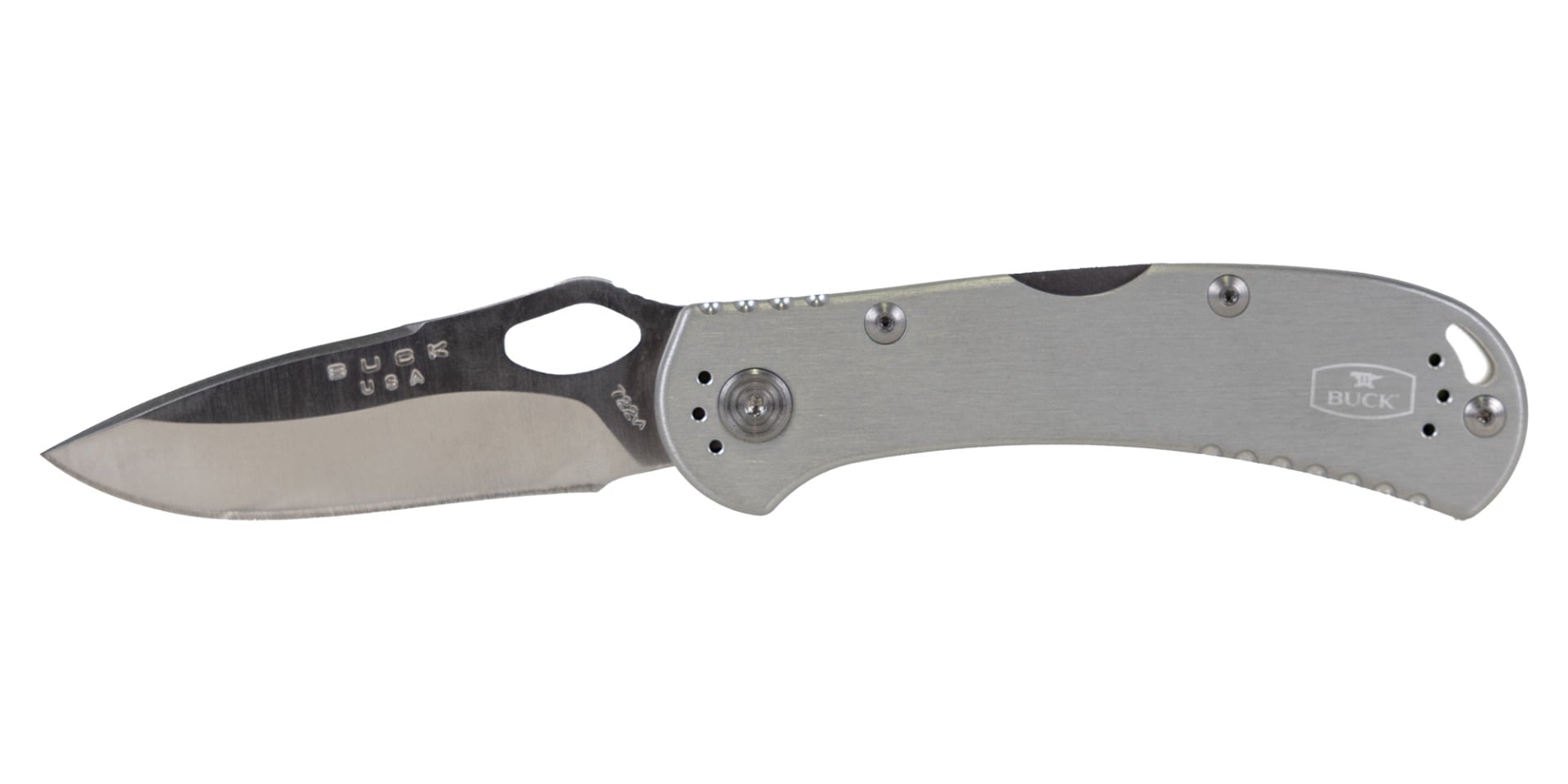 Buck 722 Spitfire Folding Drop Point Knife, Gray - 0722GYS1-B