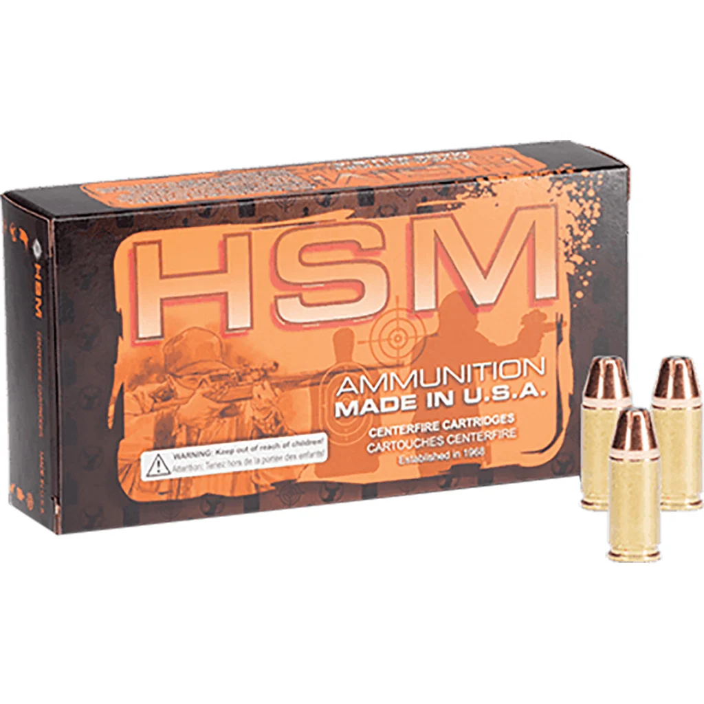 HSM Self Defense Handgun Ammunition 9mm Luger JHP 115 gr. 50 rd.