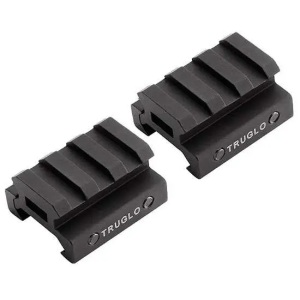 Truglo TG8972B Riser Mount Picatinny 1/2 For AR-Style 2-Piece Style Black Finish