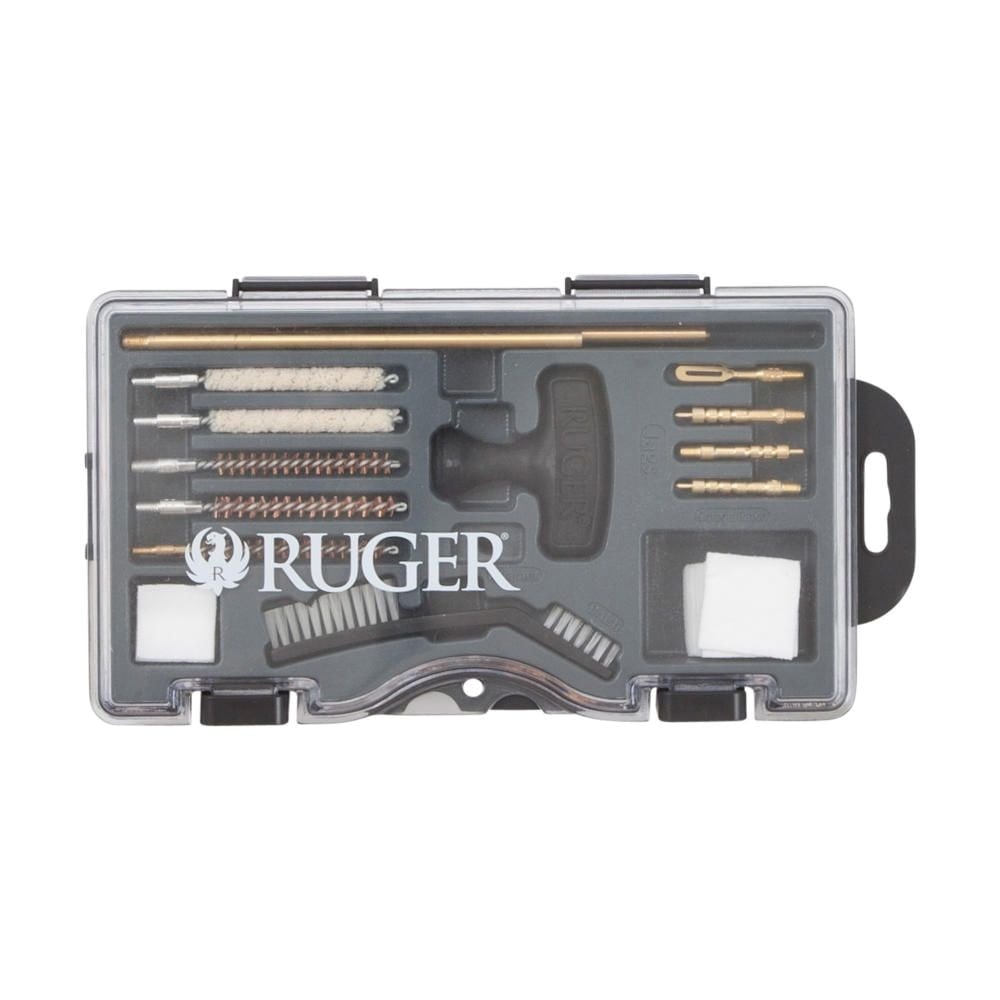 Ruger Rifle and Handgun Cleaning Kit with Case, Black - Complete Firearm Maintenance Kit - 27822