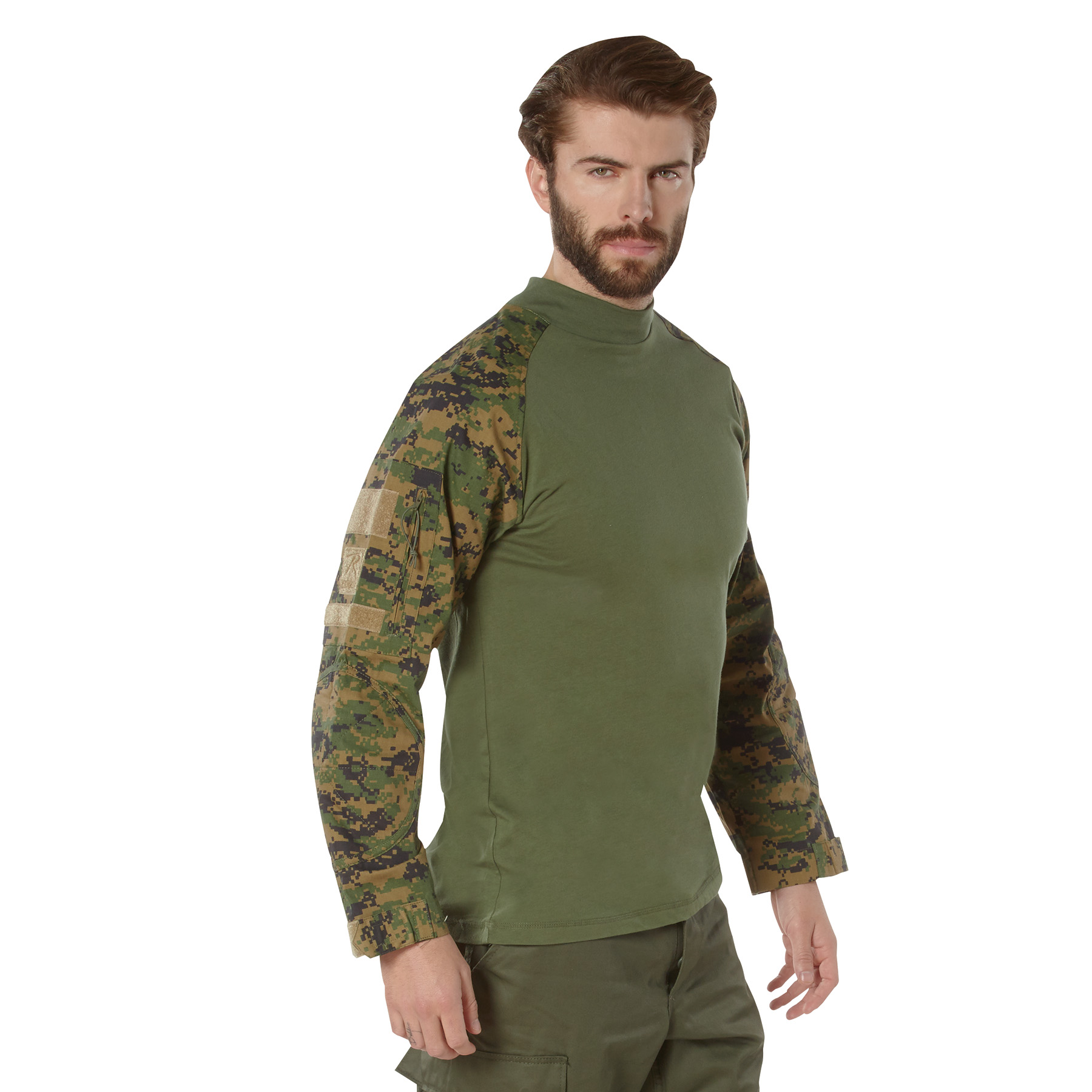 Rothco Nyco Fr Fire Retardant Combat Shirt - Woodland Digital Camo, X-Large