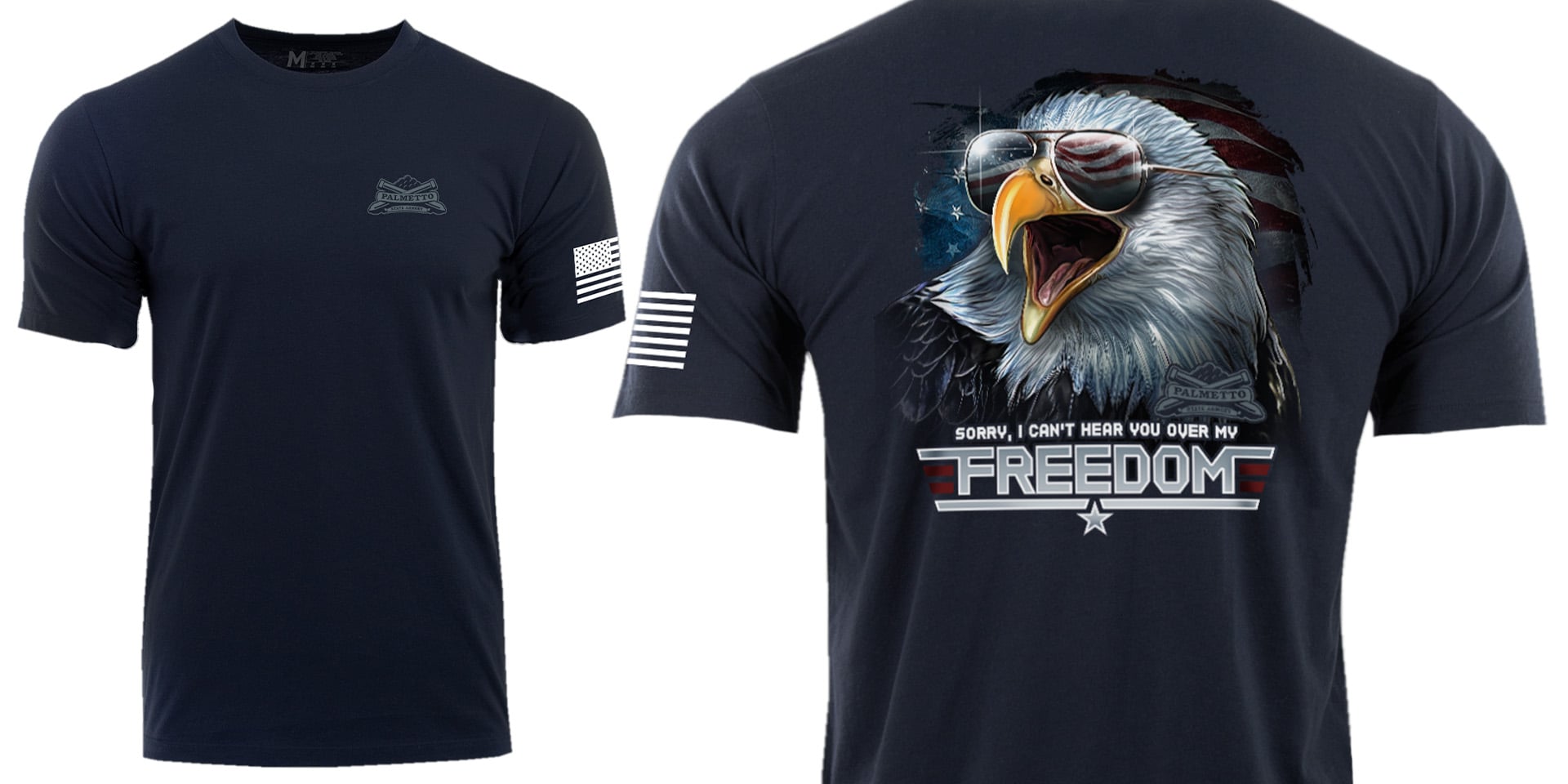 PSA "Loud Freedom" T-Shirt, Navy Blazer - Large
