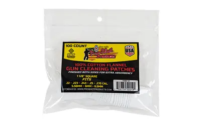 PRO-SHOT PATCH .22-.270CAL 100CT