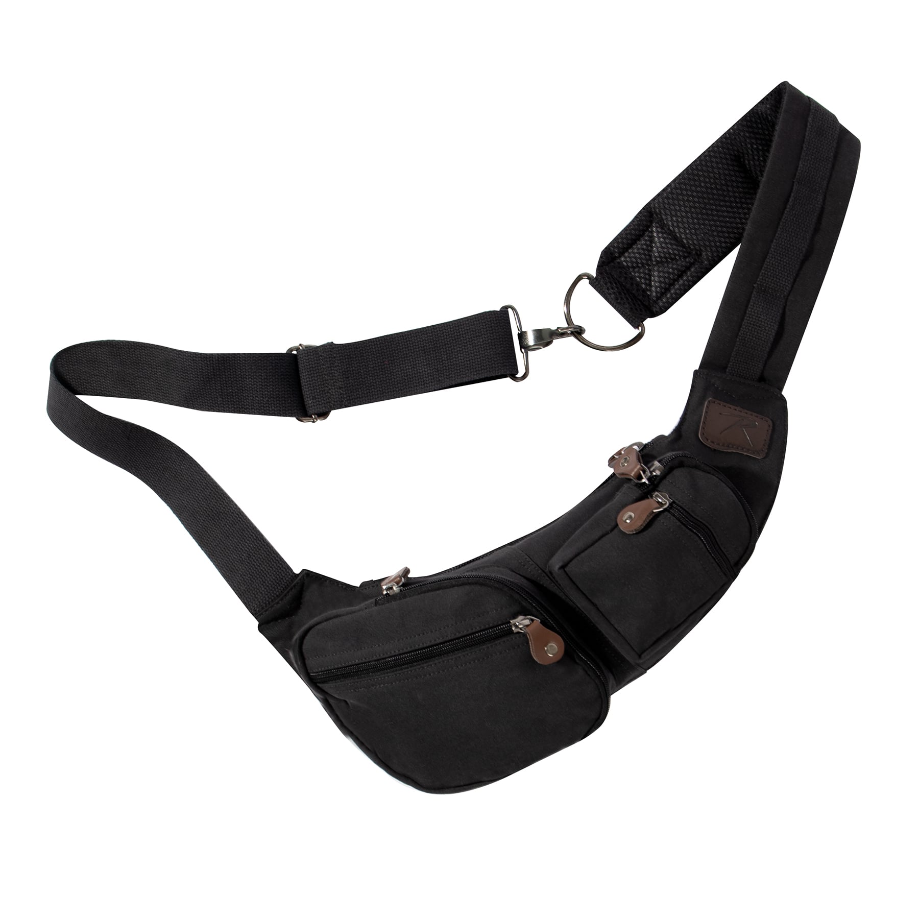 Rothco Crossbody Canvas Sling Bag - Black
