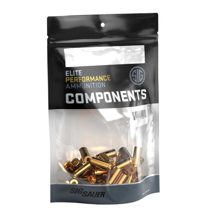 Sig Sauer 10mm Unprimed Component Pistol Brass, 100rds