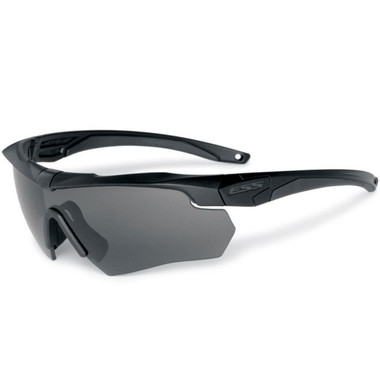ESS EyePro Crossbow Unit Issue Eyeshield Kit, Clear & Smoke Gray Lenses, Black