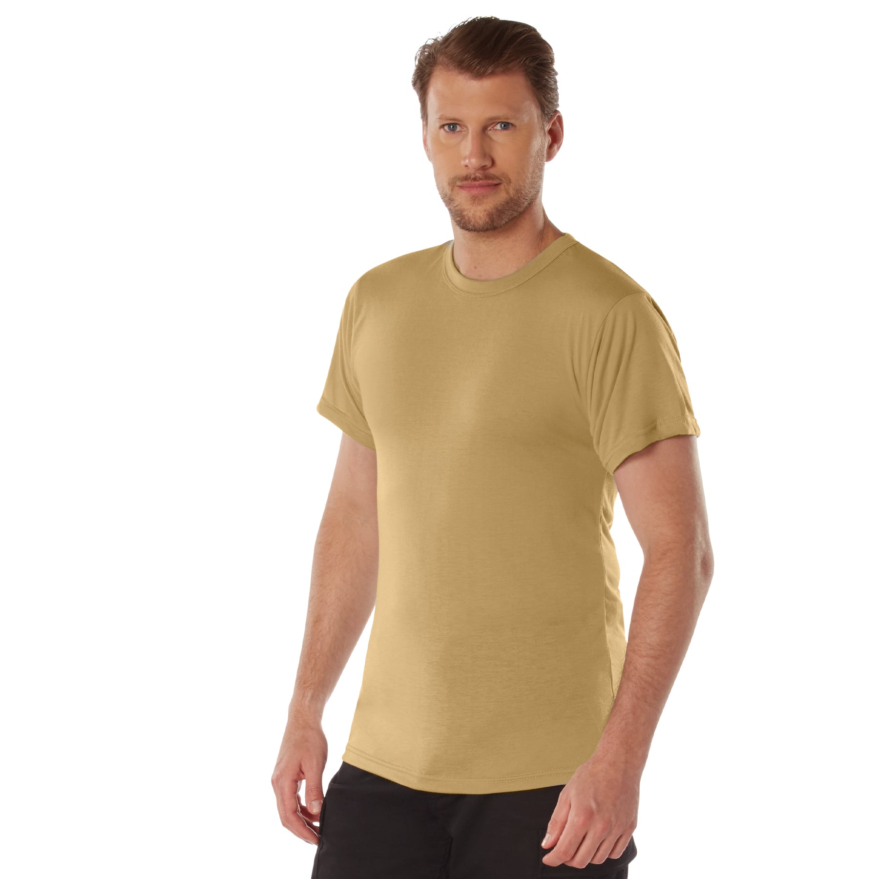 Rothco Moisture Wicking T-Shirts - Brown, X-Large