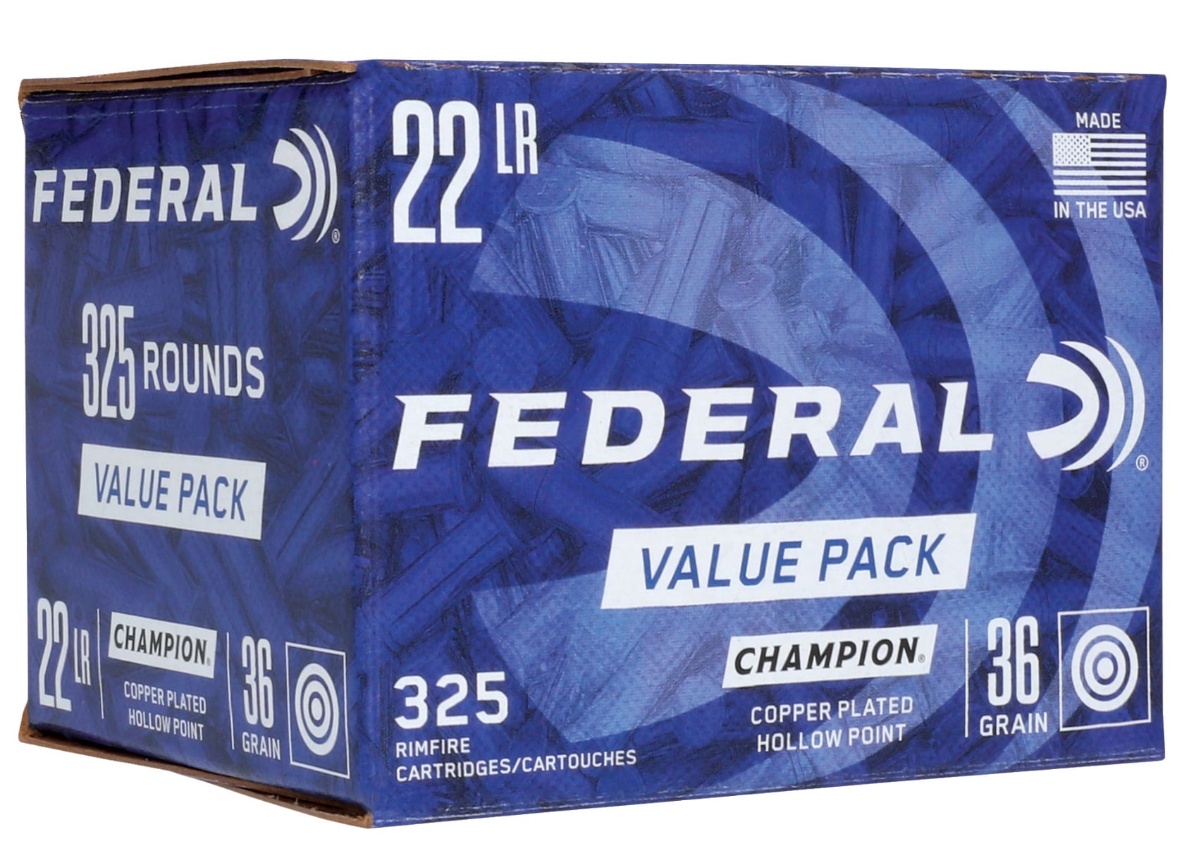 Federal Premium Champion 36 gr CPHP .22 LR 325 Rounds Ammunition - 725