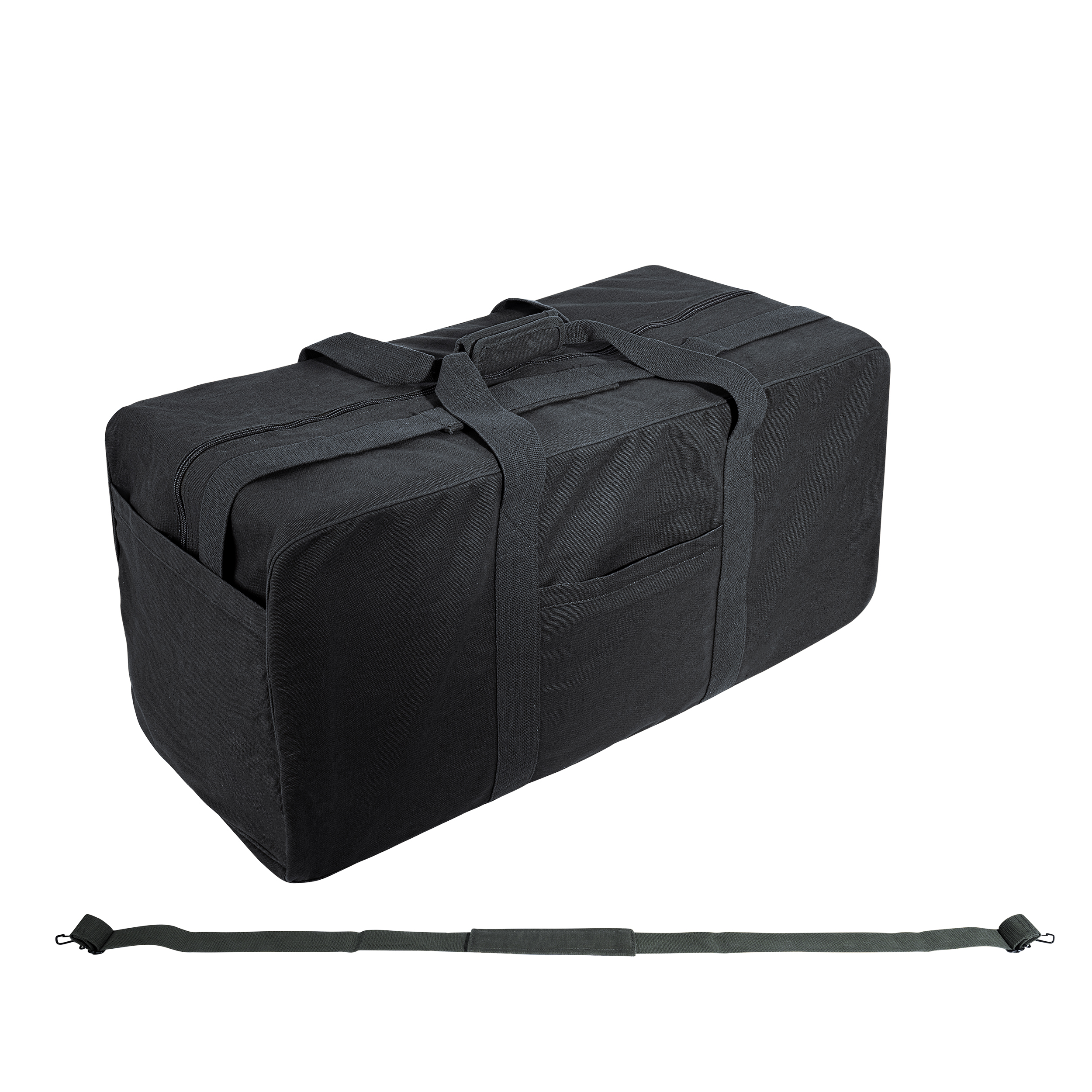 Rothco Jumbo Canvas Cargo Bag - Black