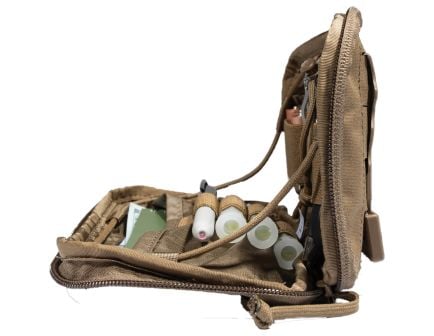 Grey Ghost Gear 8" x 5.40" x 3.40" Enhanced Thin Laminate Admin Pouch, Coyote Brown