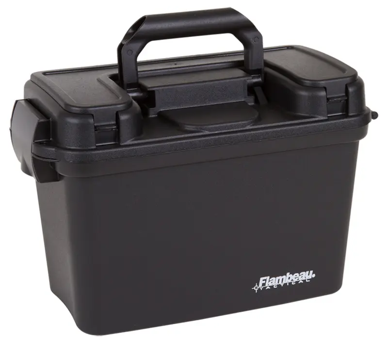 Flambeau 6430SD Tactical Dry Box Removable Tray Storage Compartment Black Polymer