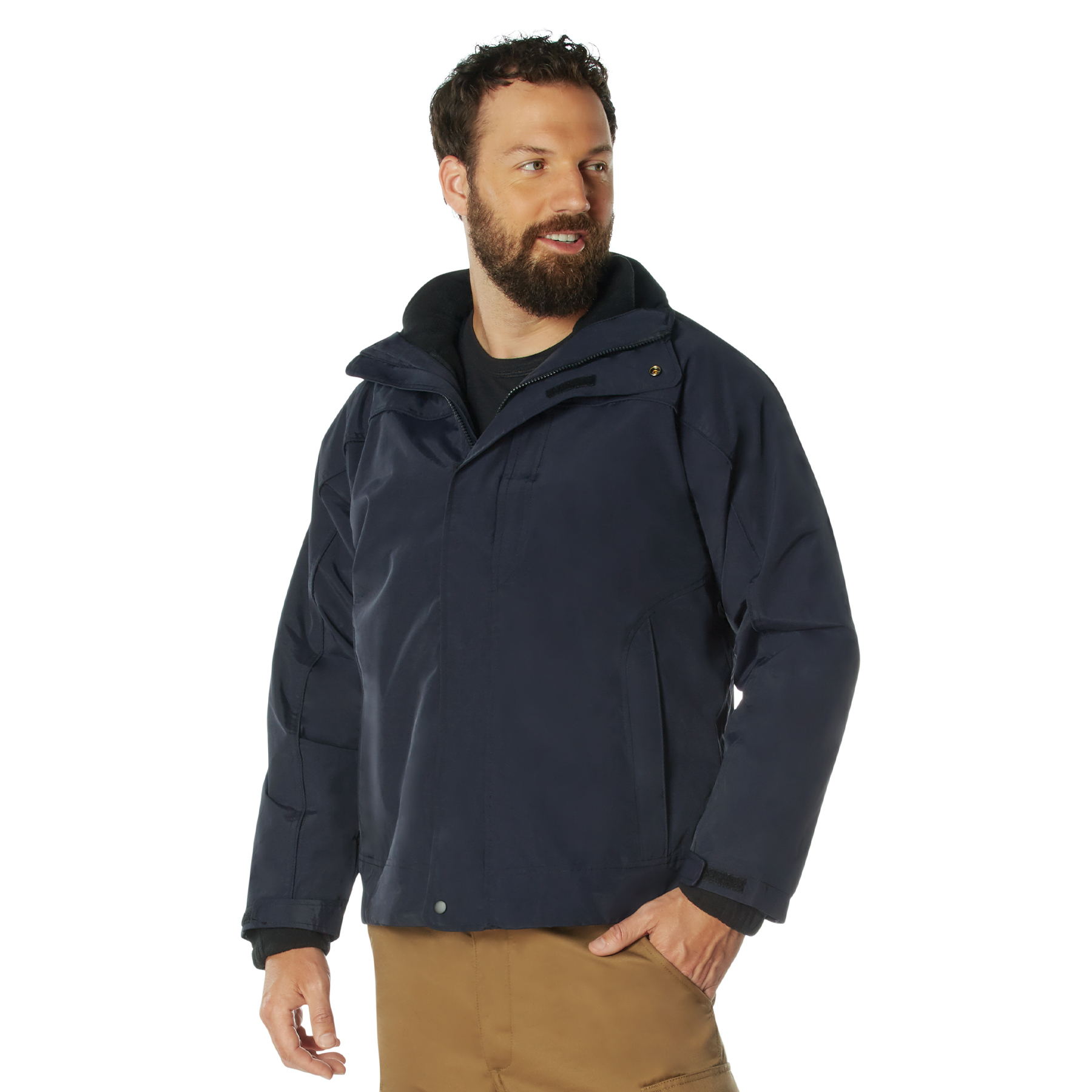 Rothco All Weather 3-In-1 Jacket - Midnight Navy Blue, Large