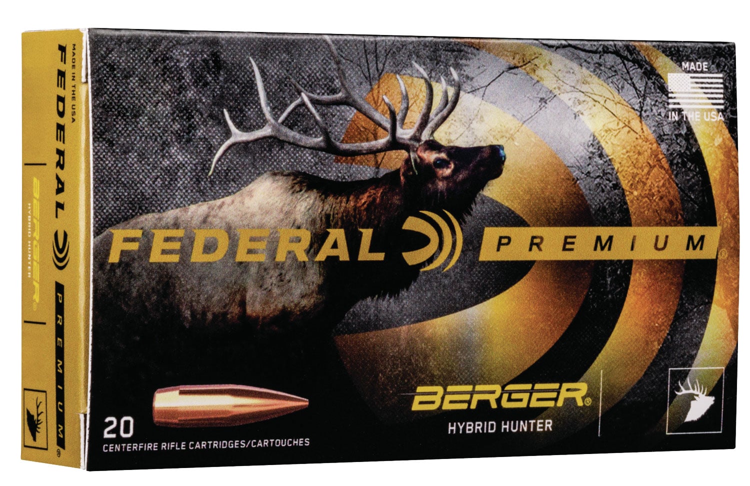 Federal Premium Rifle Ammo 6.5 Creedmoor 135 gr. Berger Hybrid Hunter 20 rd. - No Credit Card Fees - Low, flat rate shipping