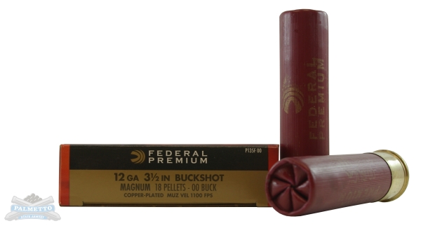Federal Vital-Shok 12 ga 3.5"00 Buck 5 Shotshells - P135F 00