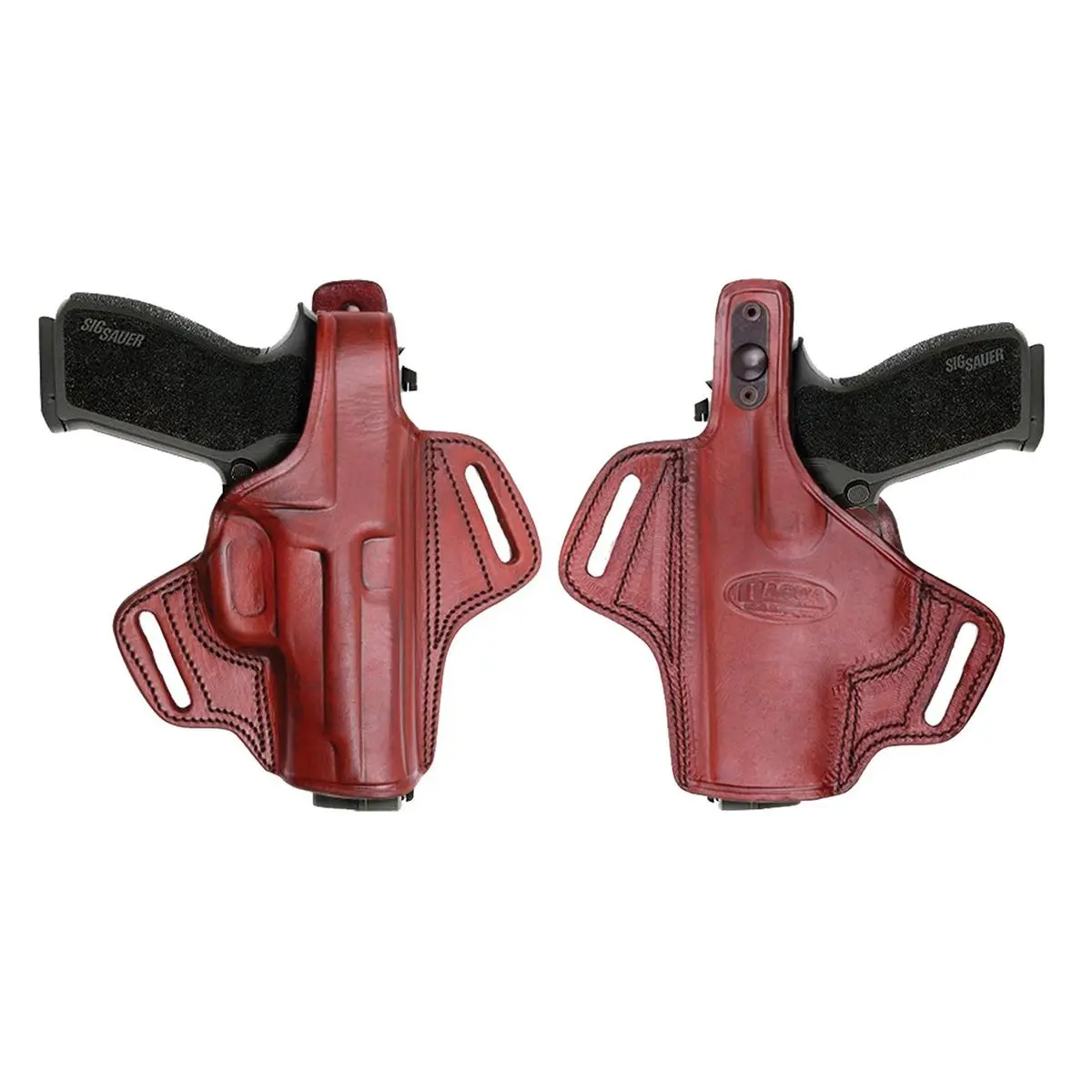 Tagua Gunleather Thumb Break Belt Holster for S J Frame 2-1/8" Brown Right Hand