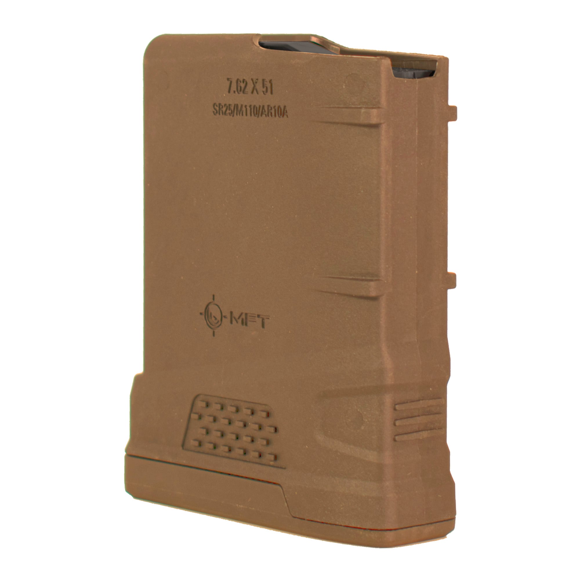 Mission First Tactical Magazine, 308 Winchester, 762NATO, fits AR-10, 10 Rounds, Flat Dark Earth