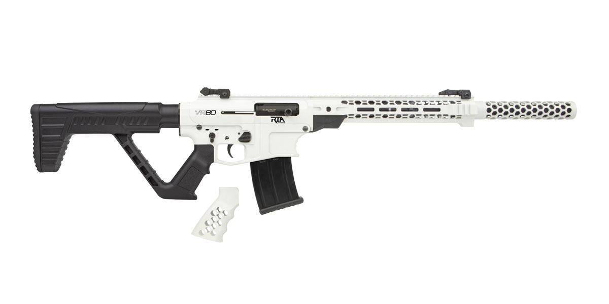 Rock Island Armory VR80 Semi-Auto 12 Gauge Shotgun, Stormtrooper White - RIVR80-STW