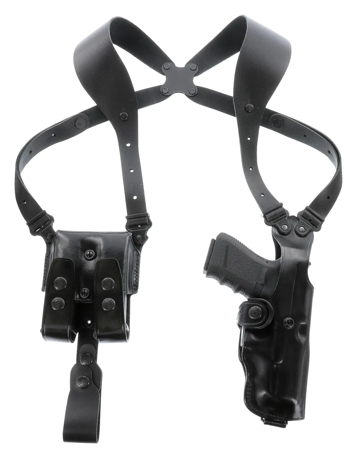 Galco VHS4212RB VHS 4.0 Shoulder System Black Leather Fits 1911 Fits 5" Barrel Ambidextrous