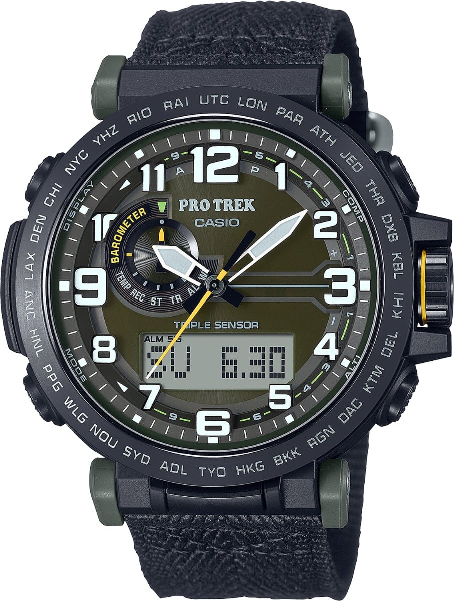 Casio G-Shock Pro Trek Analog/Digital Wrist Watch, Black- PRG601YB3