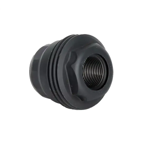 JK Armament 155 Minimalist 9mm Muzzle Device, 1/2x28 TPI, Black