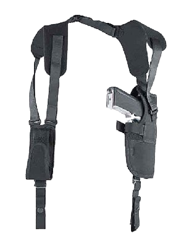 Uncle Mikes Pro-pak Black Textured Nylon Shoulder Holster System for Large Semi-Auto Pistol 75151